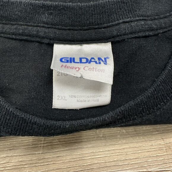 Y2K American Legacy Wolf Double Sided Black Tshirt Mens 2XL Native American VTG - Picture 3 of 7